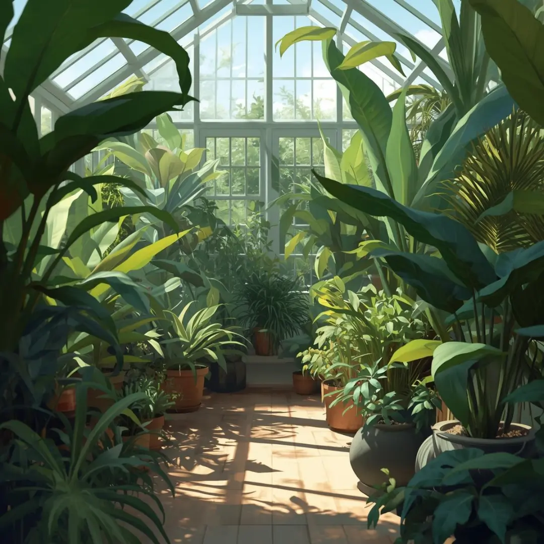 Indoor plants receiving proper care