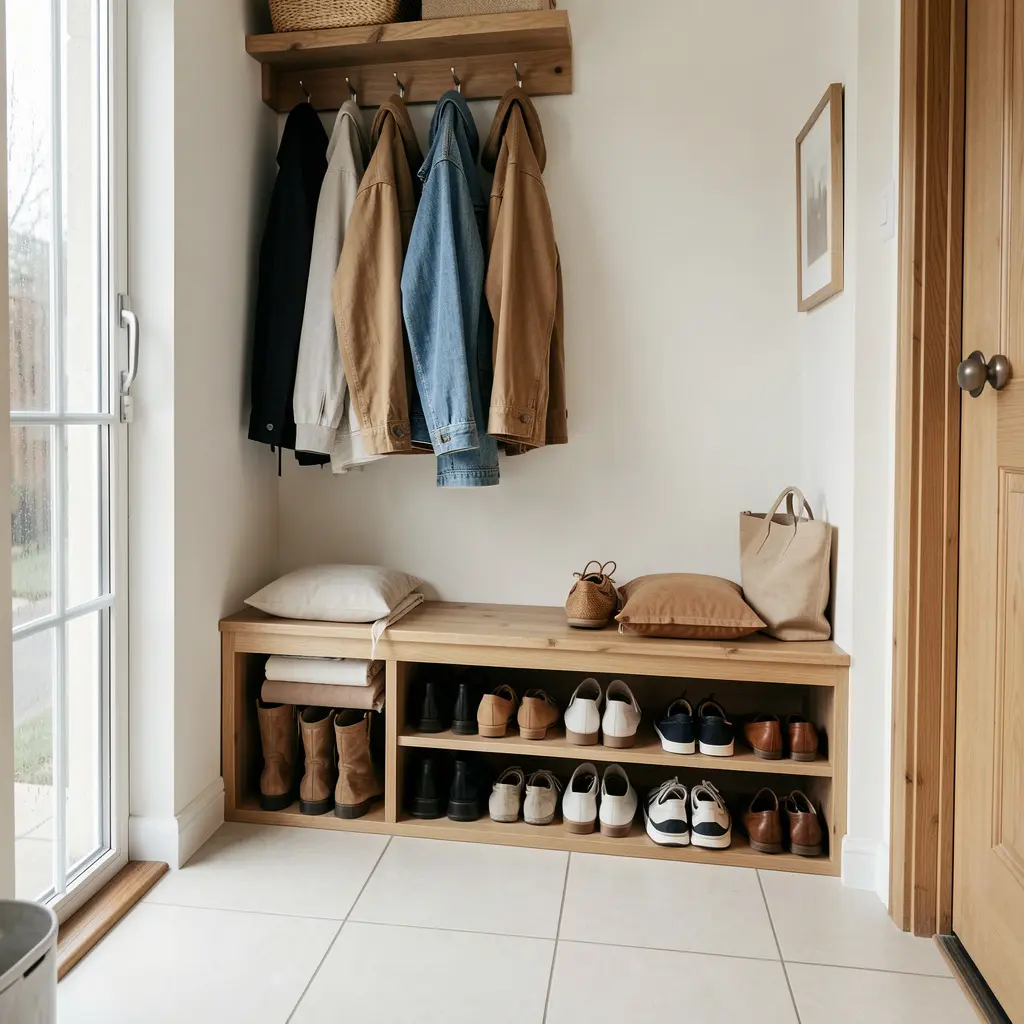 Organized home entryway